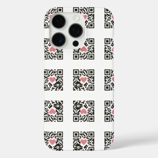 QR-Liebe Case-Mate iPhone Hülle (Rückseite)
