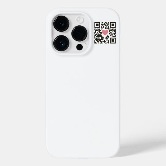 QR-Liebe Case-Mate iPhone Hülle (Rückseite)