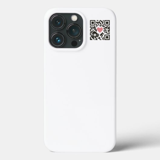 QR-Liebe Case-Mate iPhone Hülle (Rückseite)