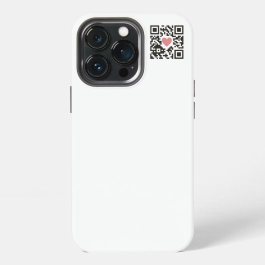 QR-Liebe iPhone Hülle (Hinten)