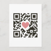 QR-Liebe Postkarte (Vorderseite)