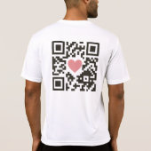 QR-Liebe T-Shirt (Rückseite)