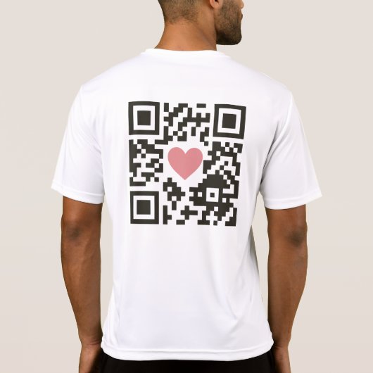 QR-Liebe T-Shirt (Rückseite)