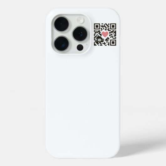 QR-Liebescode Case-Mate iPhone Hülle (Rückseite)