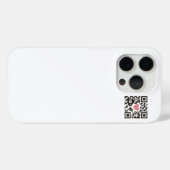 QR-Liebescode Case-Mate iPhone Hülle (Rückseite (Horizontal))