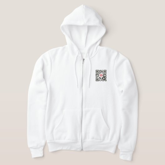 QR-Liebescode Hoodie (Ablage )