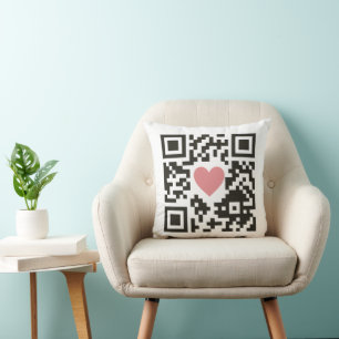 QR-Liebescode Kissen