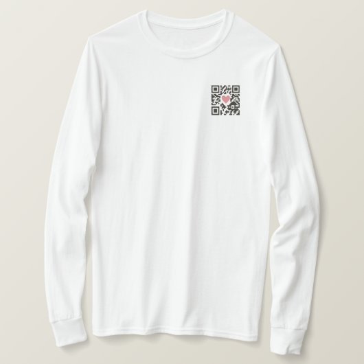 QR-Liebescode T-Shirt (Design vorne)