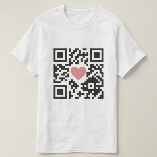 QR-Liebescode T-Shirt (Design vorne)