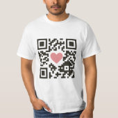 QR-Liebescode T-Shirt (Vorderseite)