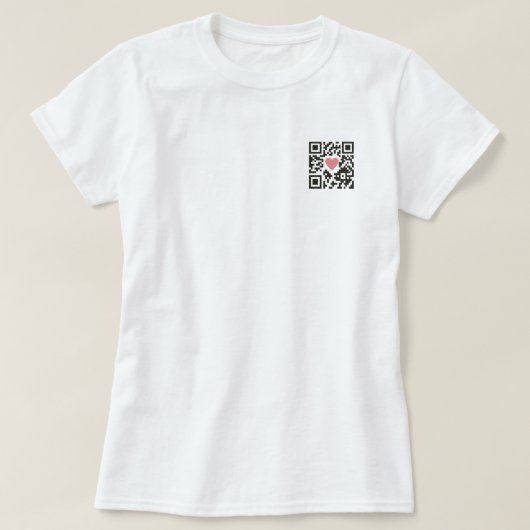 QR-Liebescode T-Shirt (Design vorne)
