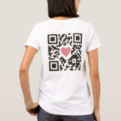 QR-Liebescode T-Shirt (Rückseite)