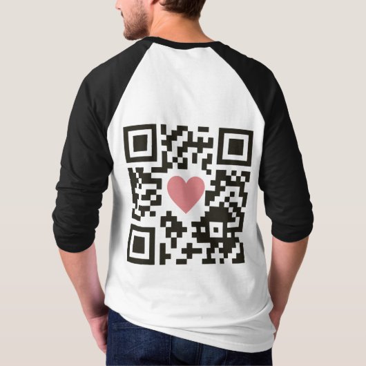 QR-Liebescode T-Shirt (Rückseite)