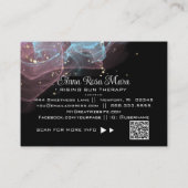 *~* QR Logo AP46 Eleganter ätherischer magischer G Visitenkarte (Rückseite)