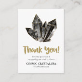 *~* QR LOGO COSMIC CRYSTAL Review DANK AP8 Begleitkarte (Vorderseite)