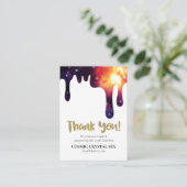 *~* QR LOGO COSMIC TROPFEN DANK IHNEN AKP8 BEGLEITKARTE (Stehend Vorderseite)