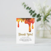 *~* QR-LOGO COSMIC-TROPFEN DANKE - Bewertung AP8 Begleitkarte (Stehend Vorderseite)