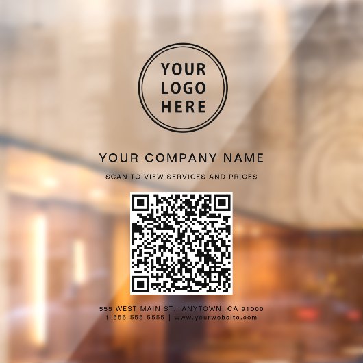 QR-Logo Fensteraufkleber (Blatt 2)