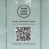 QR-Logo Fensteraufkleber