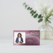 QR-Logo-Foto Berufliches Firmenmarbor Visitenkarte (Stehend Vorderseite)