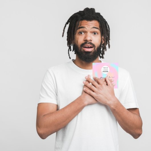 QR-LOGO für berufliche Boutique Quadratische Visitenkarte