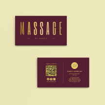 QR-Logo für Burgundy & Gold Massage Therapeut