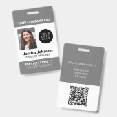 QR-Logo für das Foto Beruflicher Mitarbeiter Ausweis (Vorder- & Rückseite)