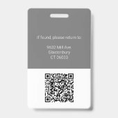 QR-Logo für das Foto Beruflicher Mitarbeiter Ausweis (Rückseite)