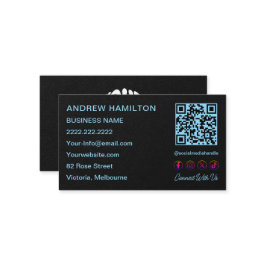 QR-Logo für gescannte Social Media Visitenkarte