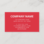 QR-Logo für Red Scanner Visitenkarte (Rückseite)