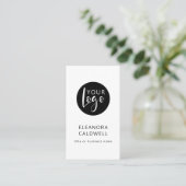 QR-Logo für Social Media Minimalistisch Visitenkarte (Stehend Vorderseite)