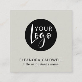 QR-Logo für Social Media Smoking Quadratische Visitenkarte