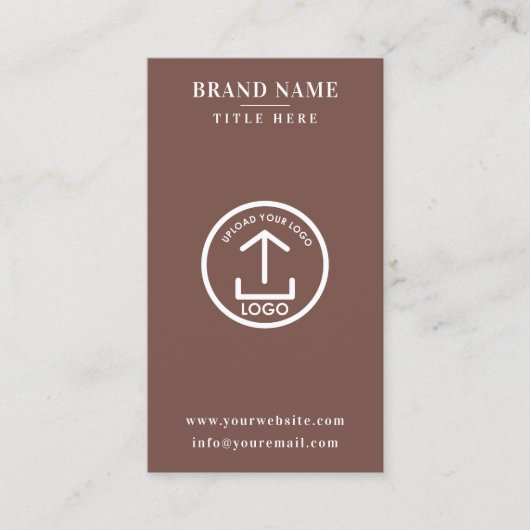 QR-Logo für Terracotta Scannable Digital Contact Visitenkarte (Vorderseite)