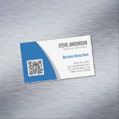 QR-Logo für Unternehmen - Modernes, stilvolles Nav Magnetische Visitenkarte (Beispiel)