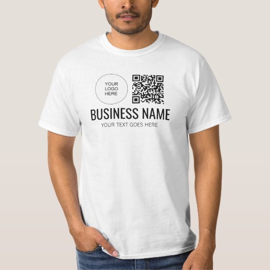 QR-Logo-Member für doppelseitige Printwerbung - Me T-Shirt (Vorderseite)