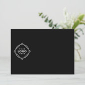 QR-Logo | Modernes & elegantes Business Einladung (Stehend Vorderseite)