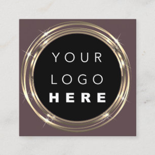 QR-Logo-Online-Shop Frame-Rose-Bistro Quadratische Visitenkarte