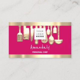 QR-Logo Persönlicher Koch Kochen Restaurant Lebens Visitenkarte
