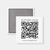 QR-Logo-Textvorlage für den benutzerdefinierten Pl Magnet (Vorderseite/Rückseite)