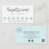 *~* QR-LOGO Vielen Dank für Ihre Belohnungen Herz Treuekarte (Vorne/Hinten)