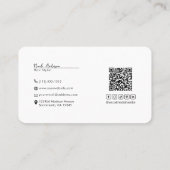 QR-Logo Visitenkarte (Rückseite)