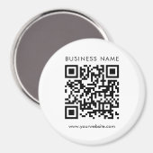 QR-Logo-Vorlage für den Kunden Großer Geschäftsber Magnet (Vorderseite/Rückseite)