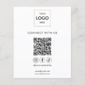 QR-Logokombination Social Media Business Flyer (Vorne)