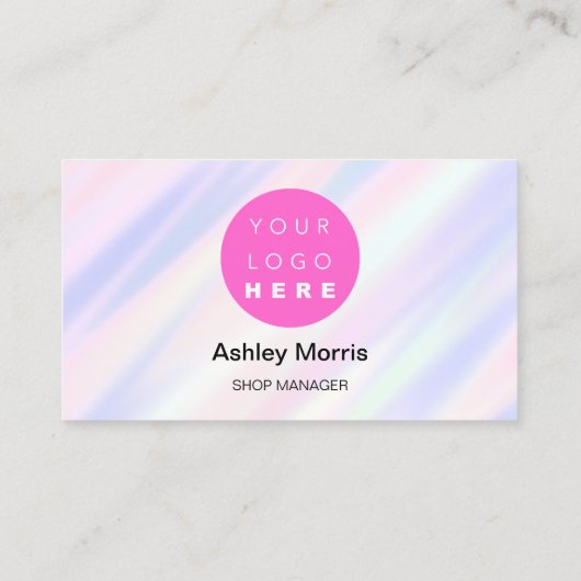 QR-Logokombinationen Soziale Medien Lila Visitenkarte (Rückseite)