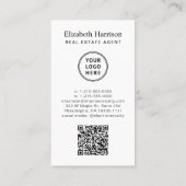 QR-Logos für berufliches Foto - Real-Anwesen Visitenkarte (Rückseite)