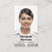 QR-Logos für berufliches Foto - Real-Anwesen Visitenkarte (Vorderseite)