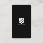 QR-Logos für soziale Medien - Modern einfach Visitenkarte (Rückseite)