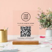 QR-Logos für Unternehmen Acrylschild (Hochzeit)