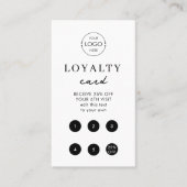 QR-Loyalität für einfache Loyalitäten für das Whit Visitenkarte (Vorderseite)