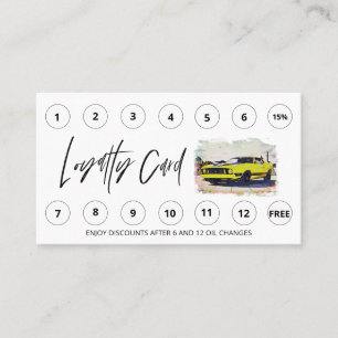 *~* QR Lube Car Wash - LOGO Auto Vielen Dank Treuekarte